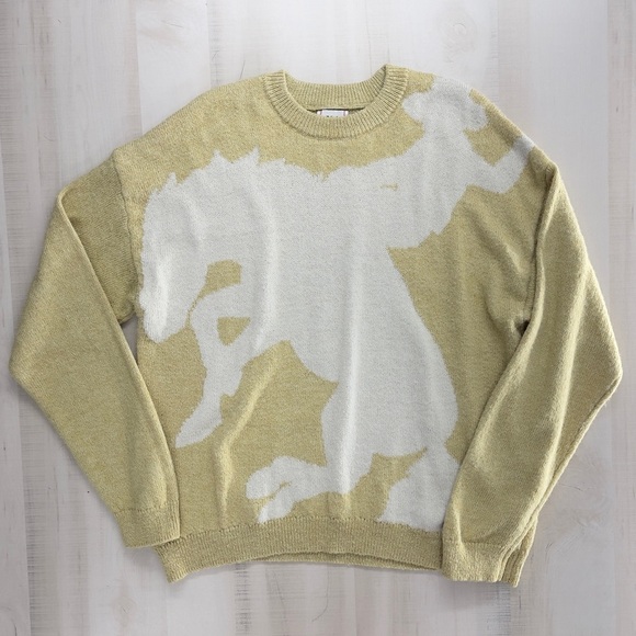 rare BDG x Urban Outfitters cowboy printed oversized soft pullover sweater top - Picture 1 of 7